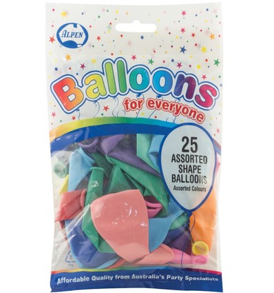 Balloons Assorted 25's x 1