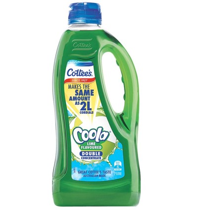 Cottee's 1 升 Coola Cordial
