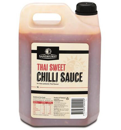 Sandhurst Sweet Chilli Thaise saus 5l x 2