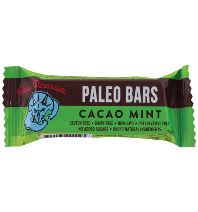 Blue Dinosaur Paleo Bar Cacao Mint 45g x 12