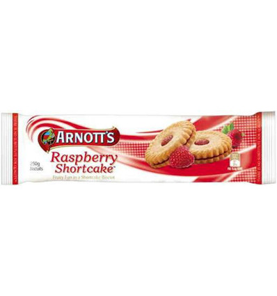 Arnotts Biscuits Raspberry Shortcake 250gm x 1