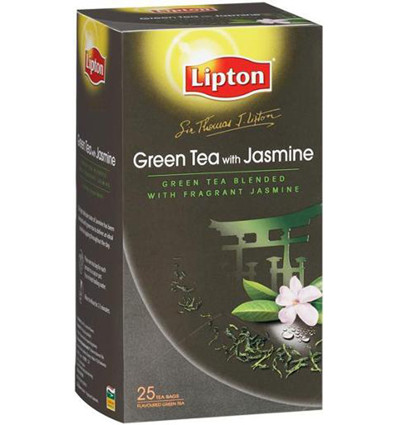 Lipton groene thee met jasmijn Sir Thomas theezakje 25s