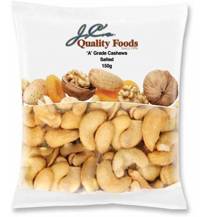 Jc's Salted Cashews 150g x 12