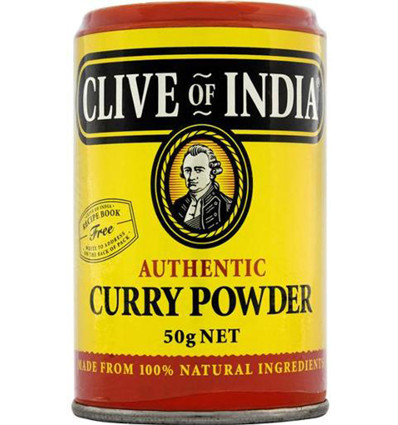 Clive De la India Auténtico Curry en Polvo 50gm