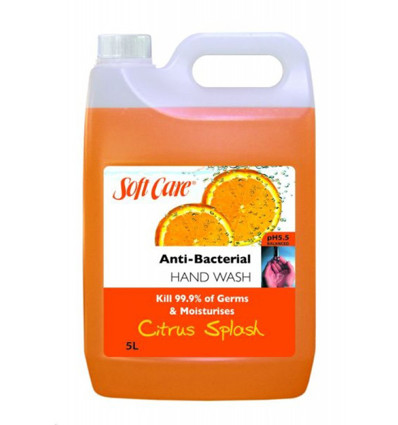 Soft Care Antibacterial Handwash Citrus Splash 5l x 2