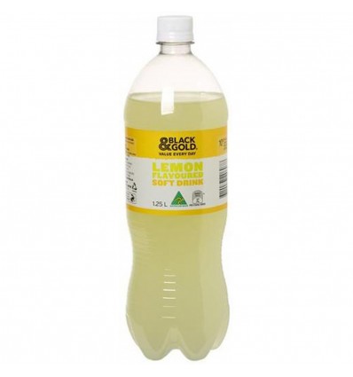 Black & Gold Lemon Soft Drink 1.25l x 1
