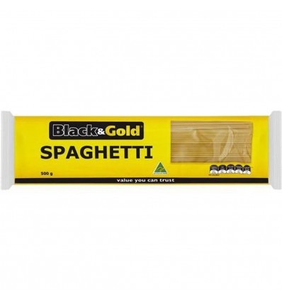 Black & Gold Spaghetti 500gm x 1