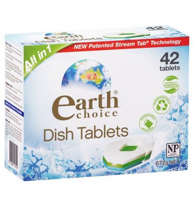 Earths Choice Dish wash Tablets 42pk x 1
