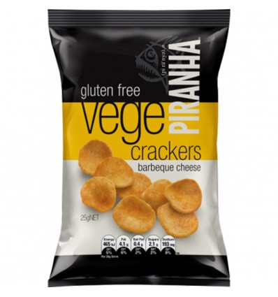 Piranha Vege Cracker Bbq And Cheese 25g 40