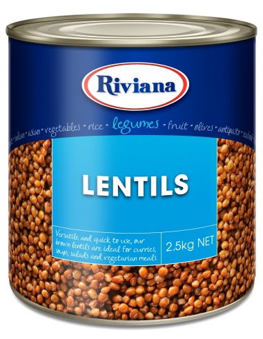 Riviana Lentils 2.5kg x 6