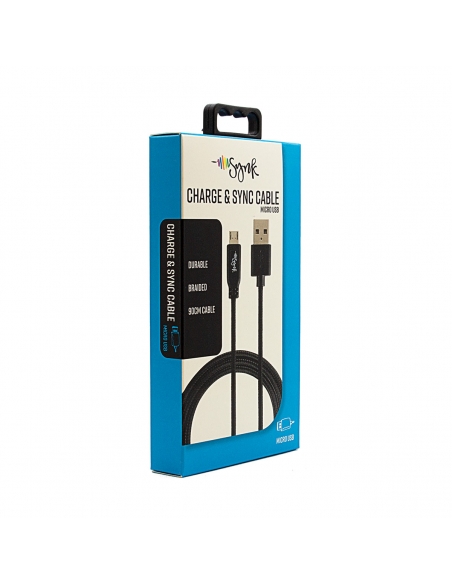 Câble Synk Micro Usb Noir 1m