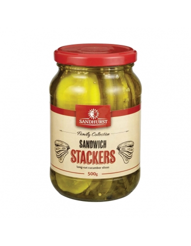 Sandhurst Sliced Sandwich Stacker Gherkins 500g x 1