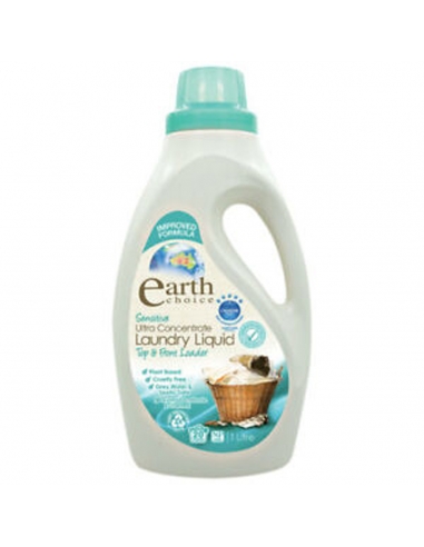 Earths Choice Sensitive Ultra Concentrate Laundry Liquid Caricatore superiore e frontale 1l