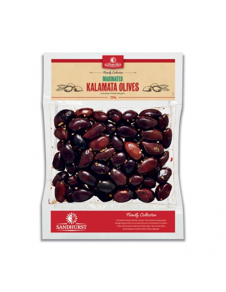Sandhurst Gemarineerde kalamata-olijven 350g x 12