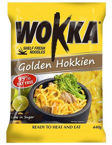 Wokka Noodle Golden Hokkien Noodles 440g x 1
