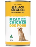 Black & Gold Wet Dog Food Meat With Chicken 1.2kg x 1