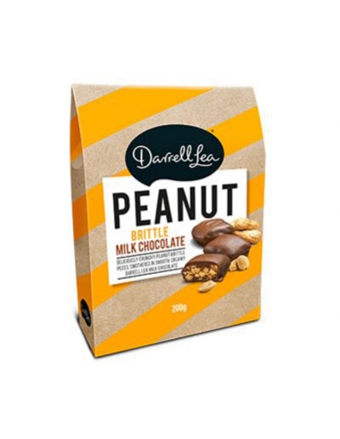 Darrell Lea Peanut Brittle Bites Milk Choc Gifting 200g x 8