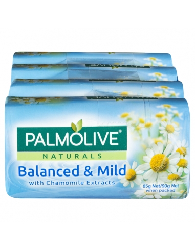 Palmollve Naturals Soap White 4 Pack x 1