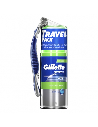 Gill Gel Travel Pack and Razor 73g x 1