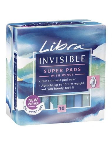 Libra Pads Invisible Super 10' x 1