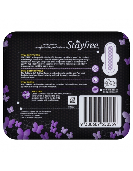 Stayfree Ultra Thin Przez całą noc 10