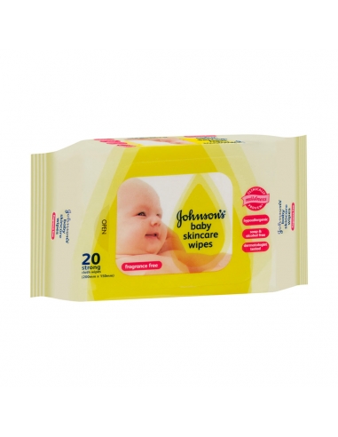 Johnsons Baby Fragrance Free Wipes 20 x 1