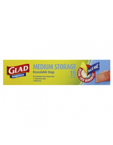 Glad Snaplock Bags Pranzo 15's