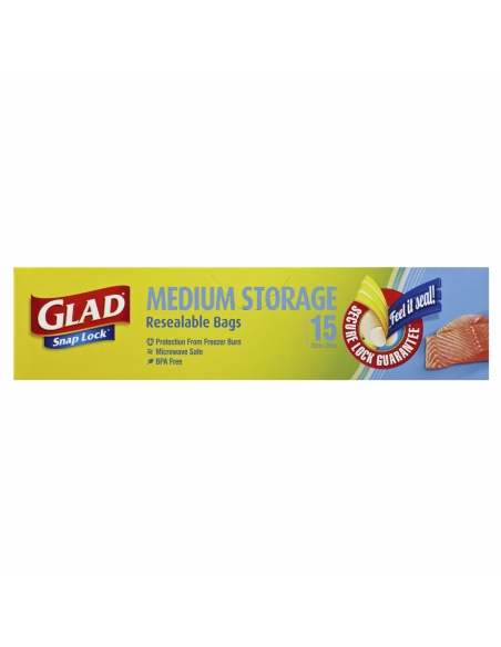 Glad Snaplock Bags Pranzo 15's