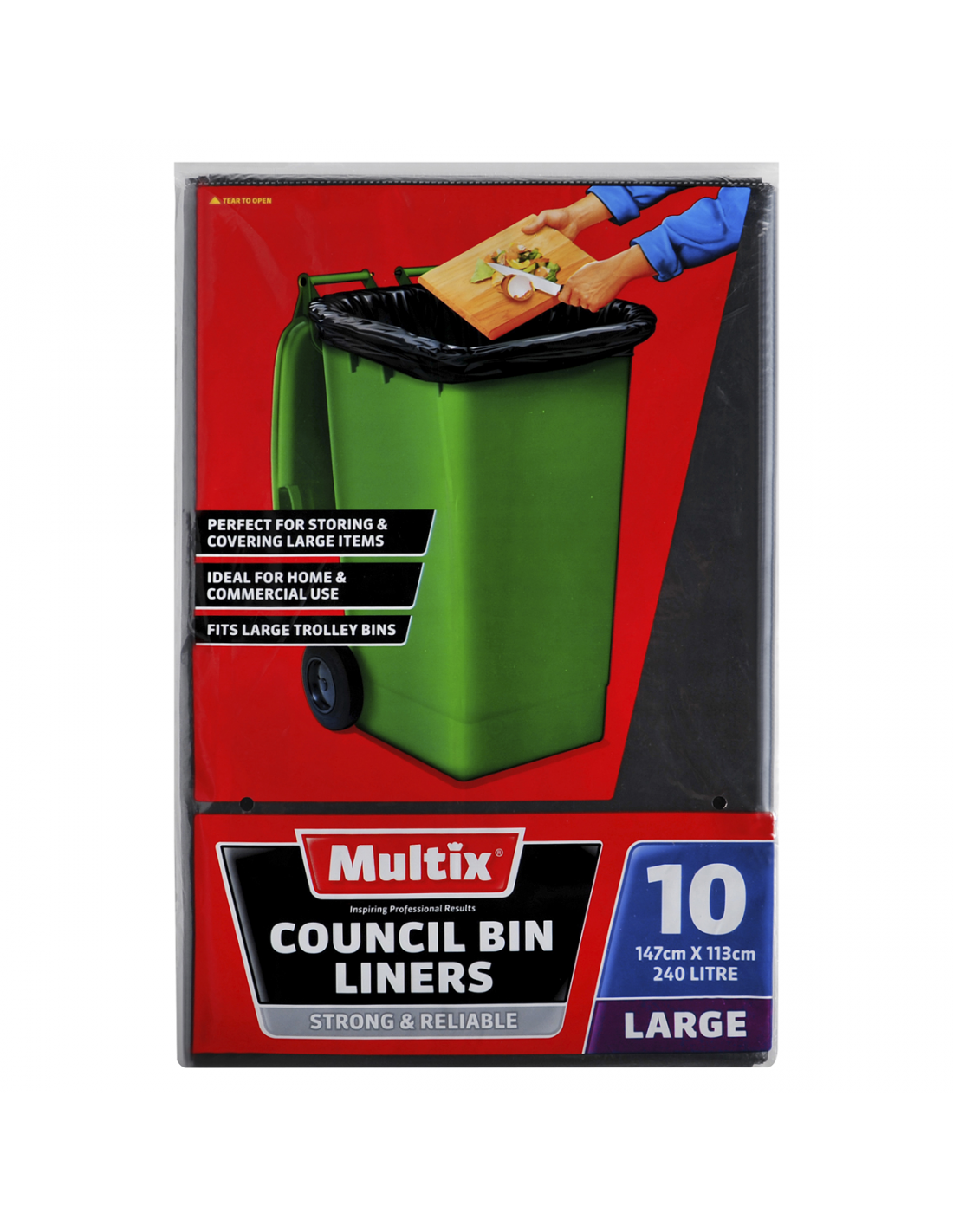 Multix Council Bin Liners 240L x 10