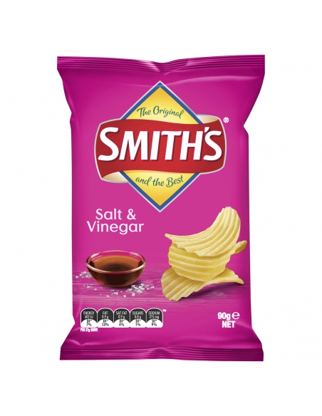 Smiths zout en azijn 90 g x 18