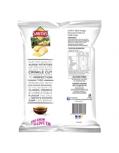 Smiths Salt & Vinegar 170g x 1