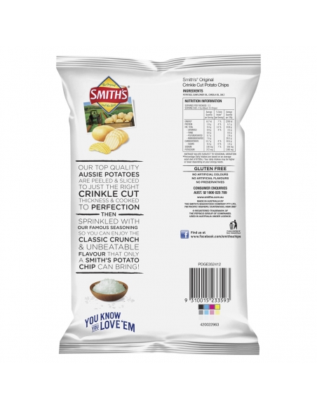 Smiths Plain 90g x 18