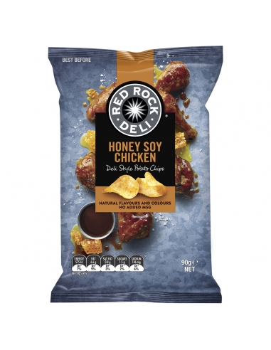 Red Rock Chip Honey Soy Chicken 90g x 12