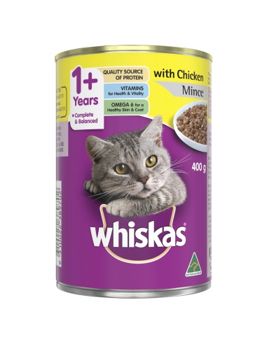 Whiskas Minced Chicken 400g x 1