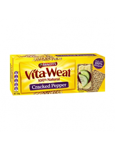 Arnotts Vita Weat Pepper Cracked 250 g