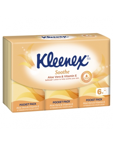 Kleenex Pocket Packet Pack Aloe Vera x 1