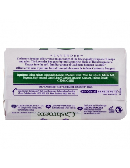 Sapone al profumo di cashmere Lavanda, confezione da 4, 100 g