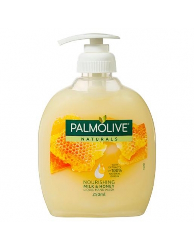 Pompe liquide de lavage des mains Palmolive Naturals au lait et au miel, 250 ml
