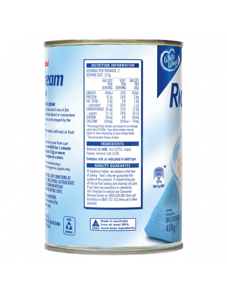 Parsons Vanilla Rice Cream 430gm x 1