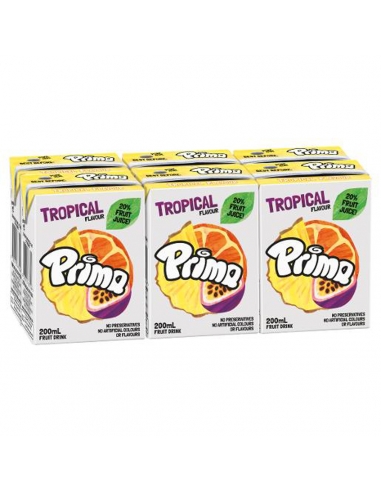 Primavera Tropical Fruit Drink 6 Pack 200ml x 4