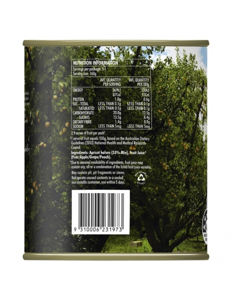 Spc Abrikozenhelften In Natuurlijk Sap 825gm