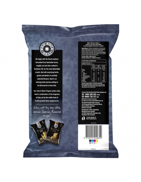 Red Rock Chip Limoenpeper 165g