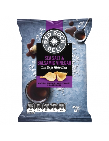 Red Rock Chip Sea Salt and Vinegar 45g x 18