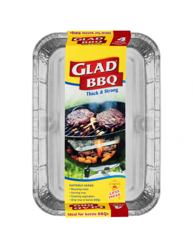 Glad Bbq Trays 4's x 1