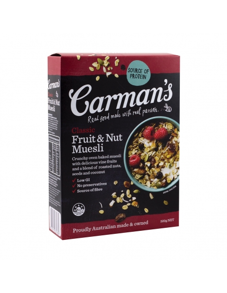 Carmans Classic Fruit and Muesli 500g