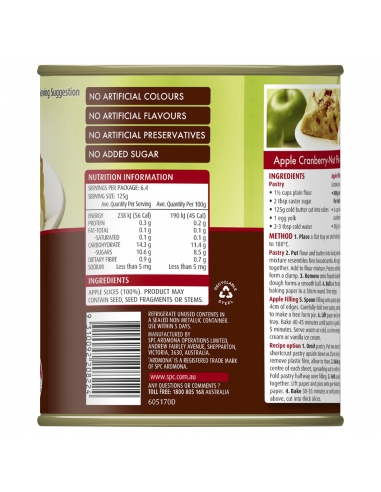 Ardmona Apple Pie 800gm x 1