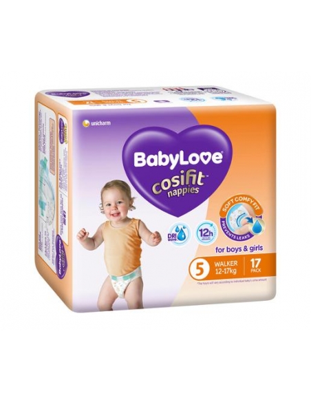Babylove Cosifit Walker Wygodne pieluszki 17 sztuk x 4