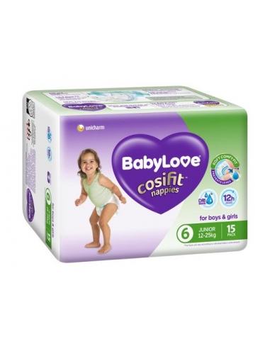 Babylove Cosifit Junior luiers 15 stuks x 4