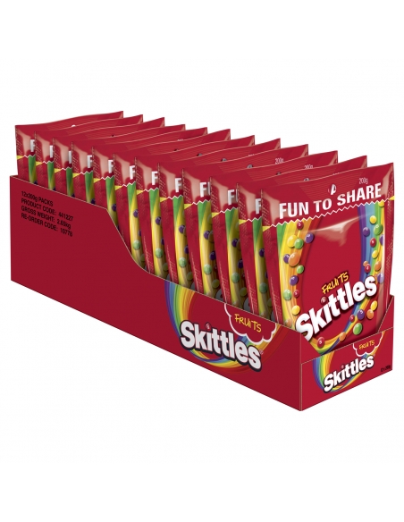 Marte Skittles Frutta 200g x 12