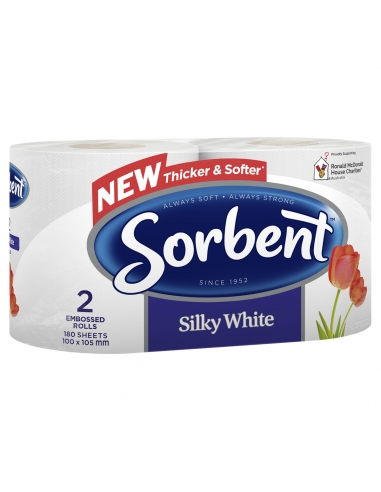 Sorbent Toilet Tissue Twin Pack x 12